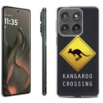 For Motorola Moto Edge 5G 2025 Protective Shockproof Phone Case, by OneToughShield - Road Sign Kangaroo