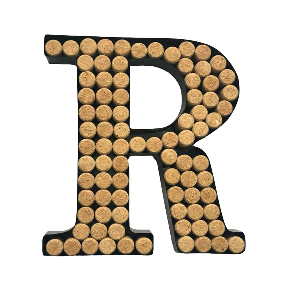 Wine Cork Holder (AZ) (Letter R) Decorative Wine Letters