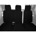 thumbnail image 2 of CalTrend Rear Solid Back & 60/40 Cushion MicroSuede Seat Covers for 2019-2022 Chevy/GMC Silverado|Sierra 1500-3500 - CV615-01SB Black Insert with Black Trim, 2 of 3