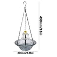 thumbnail image 2 of Rewenti Bloom Outdoor Garden Floating Hanging Solar Bird Feeder Birdbath Fountain Water Decor, 2 of 5