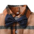 thumbnail image 4 of TAIAOJING Kid Toddler Boy Clothes Outfit Toddler Boys Long Sleeve Shirt Tops And Pants Vest Coats 3PCS Child Kids Gentleman Bowtie Set&Outfits Overalls For 2-3 Years, 4 of 9