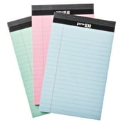 Pen + Gear Legal Pads Pastel Color Paper, 50 Sheets, 3 Count