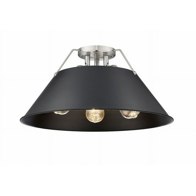 Golden Lighting - Orwell - 3 Light Flush Mount-9.25 Inches Tall and 18.75 Inches
