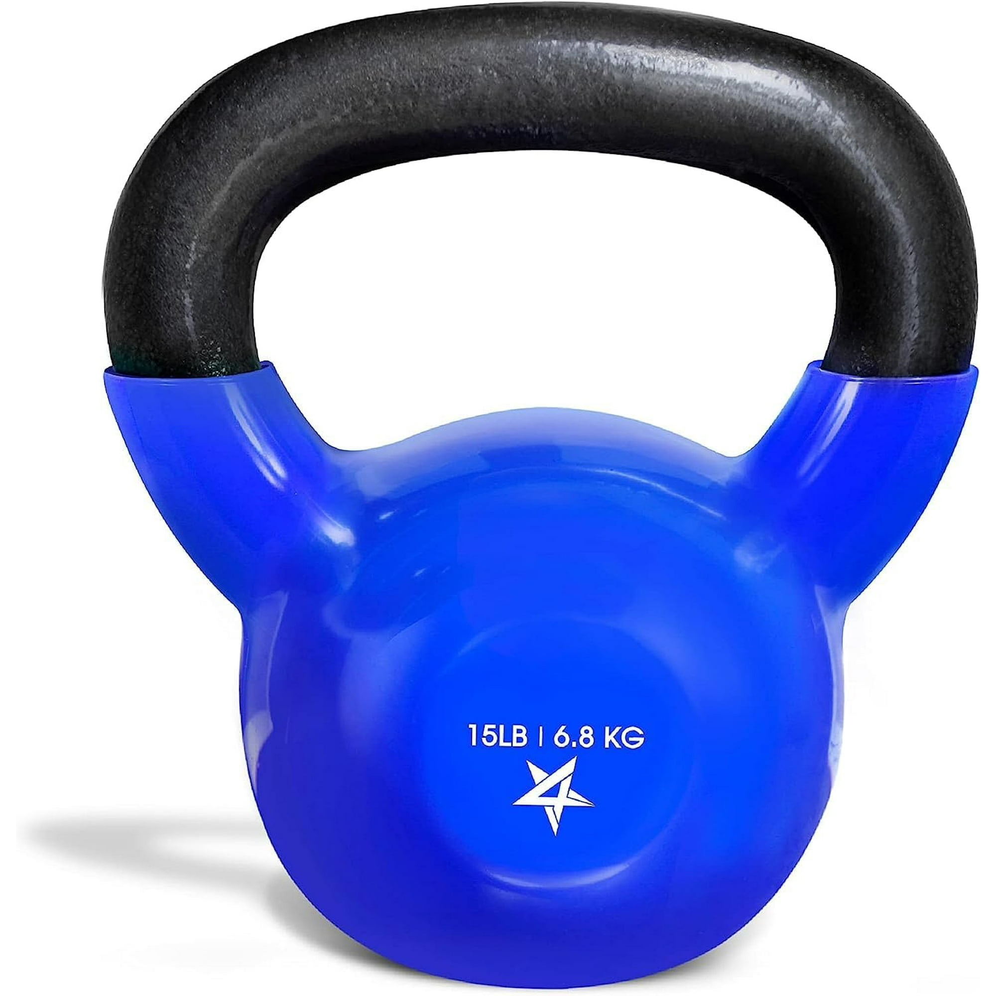 Yes4All 5-100 LB Kettlebells Vinyl Coated Cast Iron for Dumbbell Weights Exercises, Gym, Fitness, Full Body Workout Equipment Push up, Grip and Strength Training