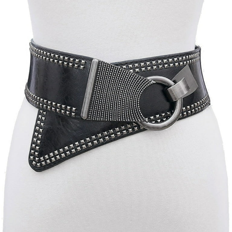 Wide Waist Leather Belt