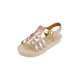 thumbnail image 1 of SANDALIA COLOR ORO Y BLANCO CON AJUSTE AL TOBILLO Mundo Terra 025324, 1 of 2