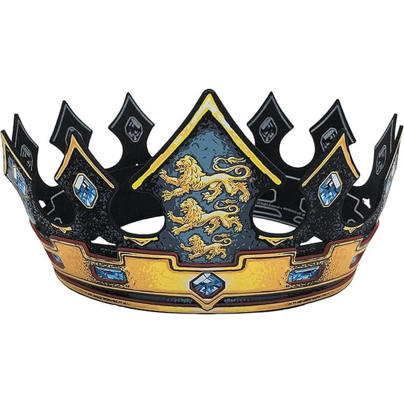 Liontouch - Triple Lion King Crown | For Kids Aged 3 Years – Size Adjustable | Royal Costumes