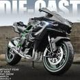 thumbnail image 3 of 1:18 Alloy Motorcycle Model Die-Cast Toy Vehicle 11x6x4cm Display Replica, 3 of 8