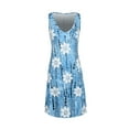 thumbnail image 3 of DYMADE Women Summer Sleeveless V-Neck Short Vacation Print Dress, 3 of 7