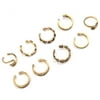 Auidy_6TXD 9 Pcs/Set Plated Alloy Toe Rings Women Summer Beach Toe's Rings Girls Foot Jewelry(Gold)