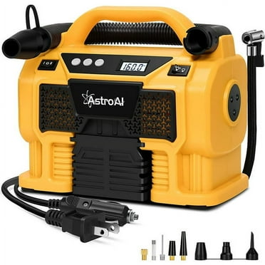 Cordless Tire Inflator, Air Compressor 160 PSI with Three Power Resources, Air Pump for Car Tires