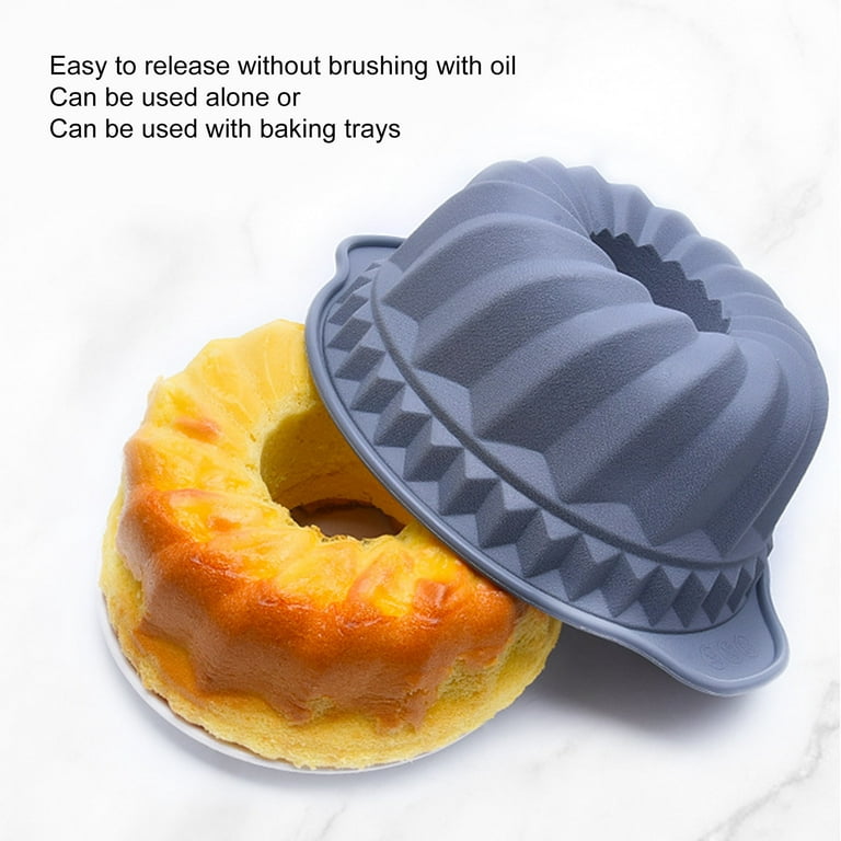 3Pcs Silicone 3D Diamond Heart Shape Mold Mousse Cake Baking Tool Mould w/  Brush