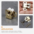 thumbnail image 3 of HLONK 20 Pcs Loquet en Acier à Double Rouleau pour Armoire pour Porte de Garde-Robe Cuisine, 3 of 6