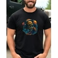 thumbnail image 4 of Space Dog Astronaut Shirt Cool Galaxy Dog in Space Helmet Art Tee for Sci-Fi Fans Cosmic Animal Lovers Retro NASA Gift Space Nerd, 4 of 5