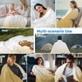 thumbnail image 5 of Yellow Ombre Cooling Blanket,Lightweight Breathable Summer Throw Blanket with Double Sided Cold Effect,White Gradient Color Modern Abstract Art Picnic Blankets Bed Sheet for Hot Sleepers 60"x80", 5 of 8