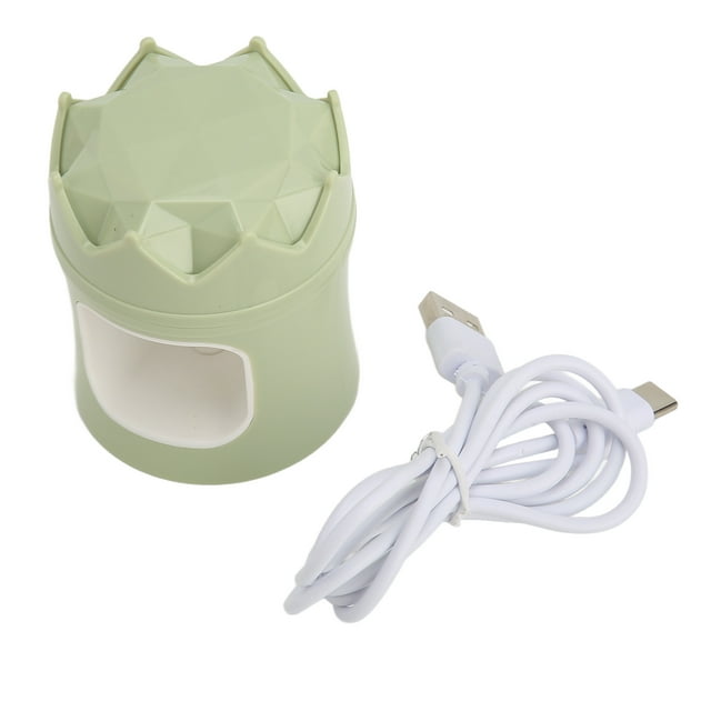Mini Nail Polish Dryer, 6pcs Light Chips Nail Gel Curing Light Sturdy Portable Size Cute Shape For Travel Use Pink,Green