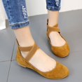 thumbnail image 5 of Leesechin Clearance Women's Solid Color Asakuchi Elastic Band Dance Fashion Flat Shoes, 5 of 6
