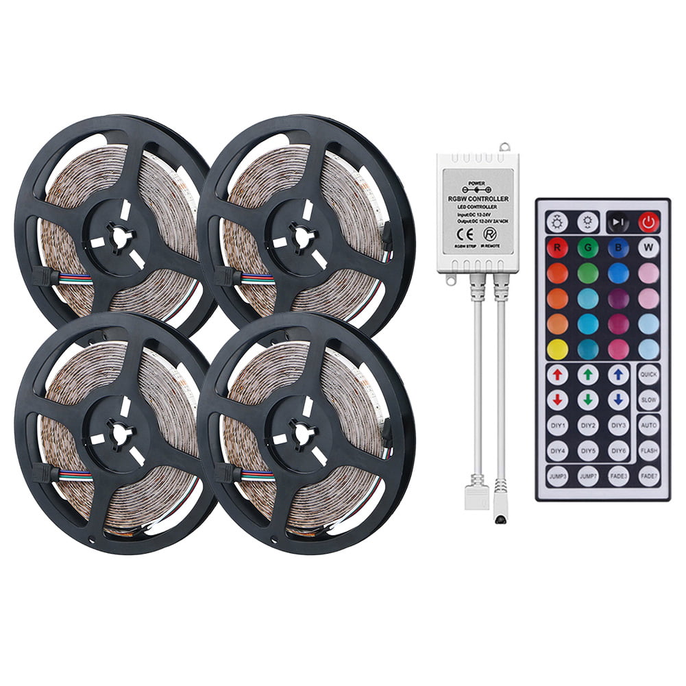 SMD 3528 LED Strip Light RGB Flexible Tape Ribbon Lamp with Remote Control 