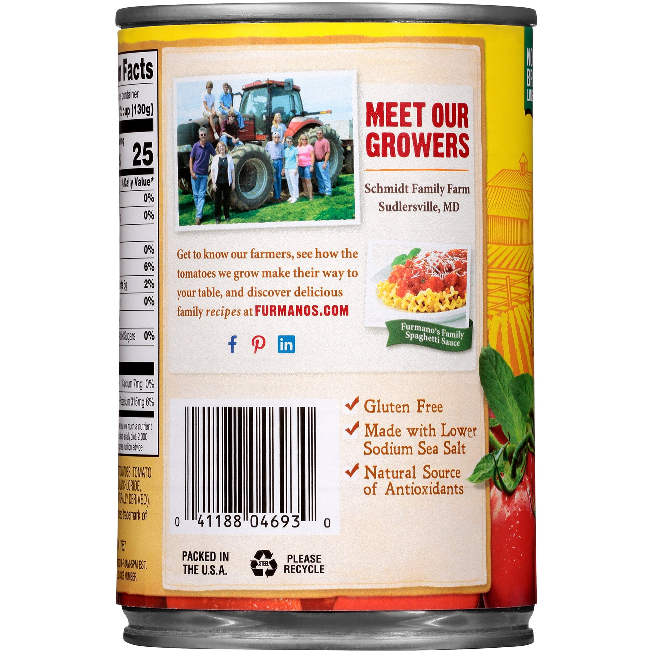 (12 pack) Furmano's Petite Diced Tomatoes, 14.5oz, Can