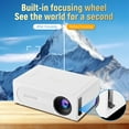 thumbnail image 5 of TZYUDK Portable Mini Projector LED Home Theaters Wired Phone Same Screen Playback Support For 1080p HD Decoding Can Connect To HDMI/USB/Audio Interface Affordable Useful White, 5 of 6