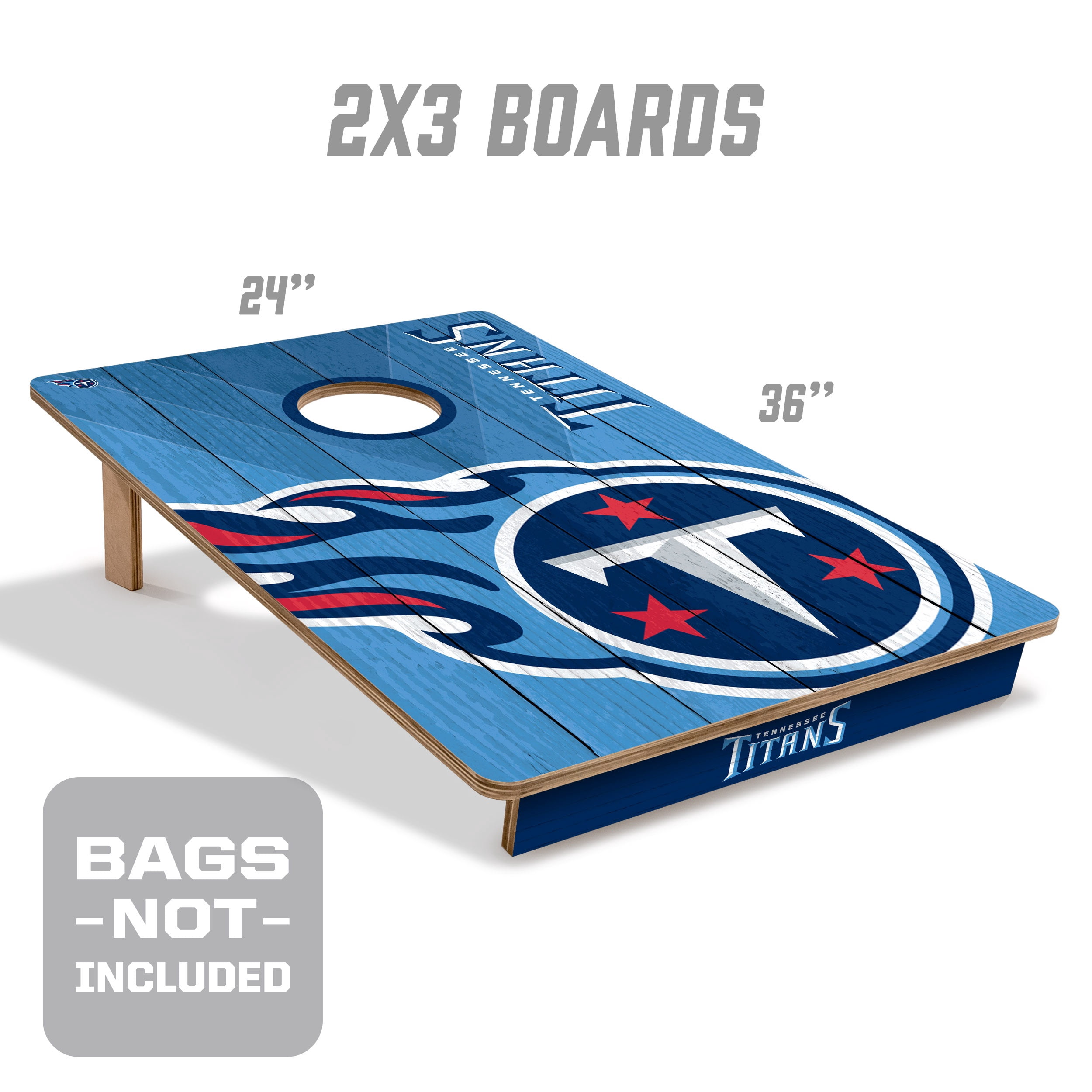 YouTheFan NFL Tennessee Titans 2' x 3' Cornhole Game No Bags