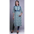 thumbnail image 2 of Bimba Viscose Santoon Kurta Summer Tunic Printed Straight KurtisForWomen, 2 of 5