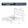 thumbnail image 6 of Grain Wood Furniture Montauk Solid Wood Bed, Full Size, Rustic Off-White, 6 of 7