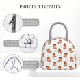 thumbnail image 4 of Balery Cute Little Pirate Red Panda Bolsa de Almuerzo para Mujeres, Caja de Almuerzo, Bolsa de Almuerzo Pequeña Impermeable, Tote de Almuerzo Reutilizable con Gran Capacidad, 4 of 6