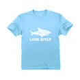 thumbnail image 1 of Tstars Boys Unisex Valentine's Day Shirts for Kids Love Love Bites Funny Humor Shark Valentine's Day Gift Idea for Boy Youth Kids Birthday Party Gift T Shirt, 1 of 7