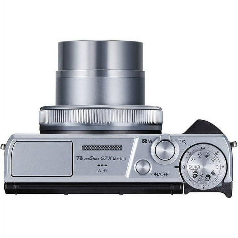 Canon PowerShot G7 X Mark III Digital Camera (Silver) with Canon PowerShot G7 X Mark III Digital Camera (Silver) with