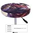 thumbnail image 4 of Wukai Housses de Chaise de Bar Cool Skull Cowboy, Housses de Tabouret Rondes, Housses de Tabouret Rondes Extensibles, Housses de Coussin Lavables pour 11-14 Pouces-13 Pouces, 4 of 7