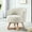 Light Gray, variant on 360° Rotatable Chair With Gray Linen And Wood Details Rotating Fabric Solid Support