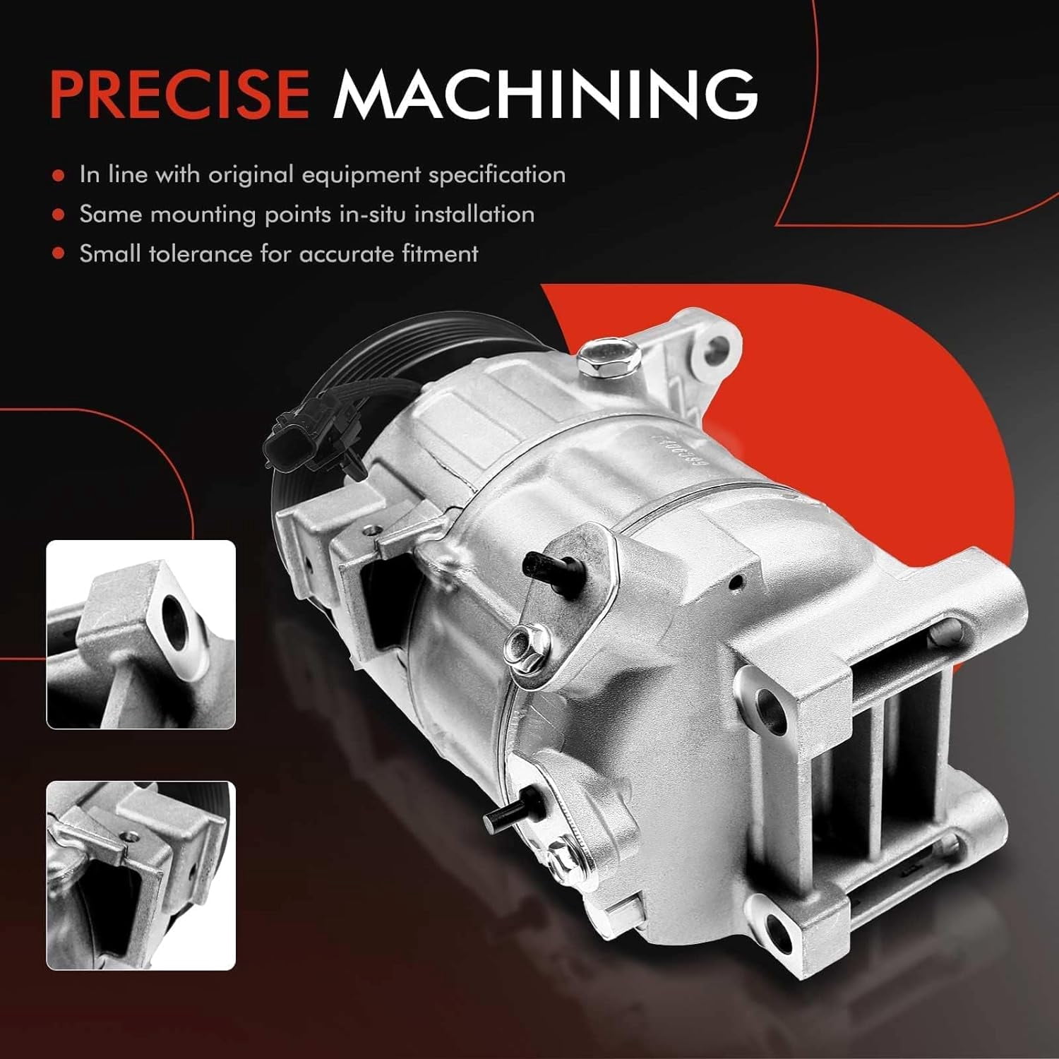 A-Premium AC Compressor with Clutch Compatible with Nissan Altima 2007-2013 V6 3.5L