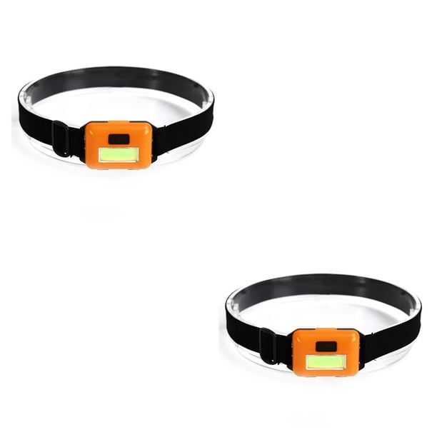 Eigraketly 3W 150LM COB LED faro delantero potente brillo lámpara de cabeza con diadema elástica antorcha herramienta de iluminación para Type2 NO2