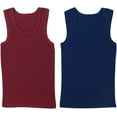 thumbnail image 4 of ToBeInStyle Boy's Pack of 4 Tank Tops - Ribbed Essentials - Size 16, 4 of 7
