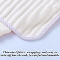 thumbnail image 6 of HCBY Quick Dry Coral Fleece Towel, Large Striped Absorbent Towel for Face, Hair, Bath(White,23.6x11.8inch), 6 of 6