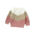 thumbnail image 2 of GXFC Baby Sweaters for Boys Girls 6M 1T 2T 3T Kids Long Sleeve Contrast Color Knit Pullovers Tops Casual Fall Knitwear Clothes for Toddler, 2 of 8
