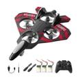 thumbnail image 2 of Avión de control remoto portátil, 2 velocidades, ajustable, helicóptero de , juguete volador para exteriores, aeronave de fija. Rojo con 3 pilas, 2 of 8