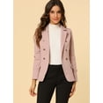 thumbnail image 3 of INSPIRE CHIC Veste en Denim Décontractée pour Femme à Revers, Manches Longues, avec Poches, 3 of 6