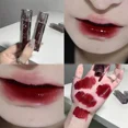 thumbnail image 1 of Lápiz labial de cristal espejo marrón rojo oscuro cosmético de larga duración mujeres Sexy tinte de labios maquillaje mate terciopelo castaño brillo de labios impermeable, 1 of 7