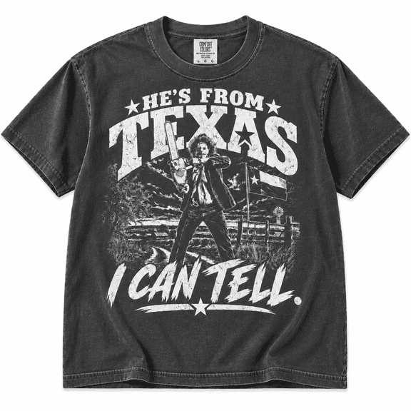 He's From Texas I Can Tell Shirt, Slasher Horror Halloween Shirt, Texas Chainsaw Graphic Tee, Horror Fan Gift