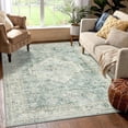 thumbnail image 3 of Lahome 5x7 Farmhouse Washable Rug Indoor, Non Slip Rugs for Livng Room, Soft Ultra Thin Green Bedroom Rug Throw Carpet for Nursery Playroom, 3 of 8