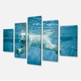 thumbnail image 2 of Polar Bear Swimming under Water - Large Animal Canvas Artwork, 2 of 3