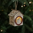 thumbnail image 2 of Moocorvic Christmas Decorations Wooden House Christmas Ornaments With LED Warm Light, Christmas Tree Decor Village Scene Arrangement, 2 of 7