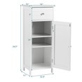 thumbnail image 4 of Giantex Wooden Bathroom Floor Cabinet, Freestanding Storage Cabinet w/Adjustable Shelf & Anti-Tilt Design, White, 4 of 8