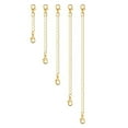thumbnail image 6 of Farfi 5Pcs Extension Chain Non-fading Double Head Lobster Clasp DIY Jewelry Metal Necklace Extender Chain Links Home Supplies (Silver), 6 of 13