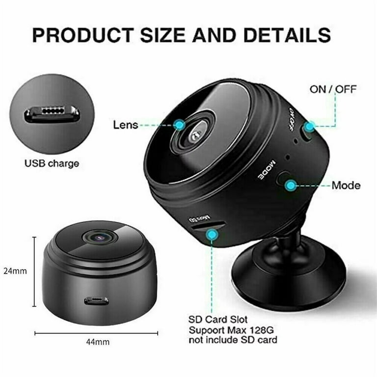 Mini WiFI Camera, PIX-LINK 2.4G Wireless Video Camera Full HD