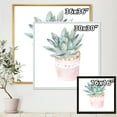 thumbnail image 4 of Designart 'Succulent and Cactus House Plants II' Farmhouse Framed Canvas Wall Art Print, 4 of 5