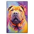 thumbnail image 3 of Chinese Canvas Wall Art Famous Oil Paintings Monets Watercolor Dog Canvas Funny Dog Canvas Floral Print Abstract Farmhouse Gallery Aesthetic Room Decor for Bedroom Bathroom, 3 of 6
