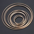thumbnail image 4 of UKCOCO 10pcs Golden Round Hoops Metal Ring for Crafts and DIY Material for Home Decoration, 4 of 5